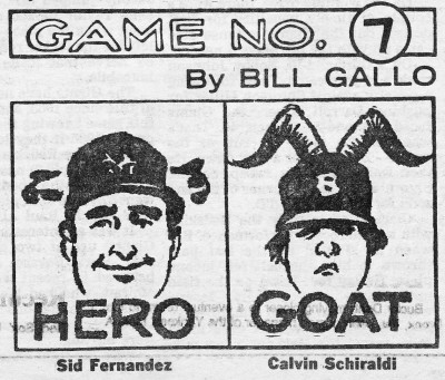 MetsPolice.com 1986 World Series Game 7 Hero and Goat