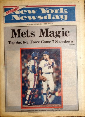 MetsPolice.com 1986 Newspapers World Series Game 6 Newsday