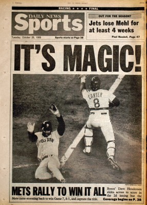 MetsPolice.com 1986 World Series Game 7 Daily News Back 2