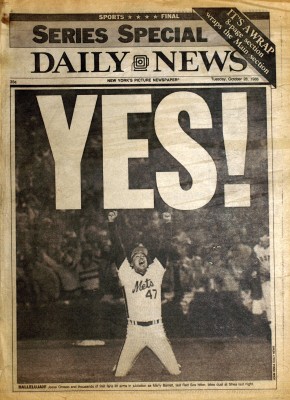 MetsPolice.com 1986 World Series Game 7 Daily News Front 3