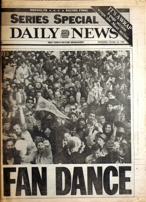 MetsPolice.com 1986 Tickertape Parade Daily News Front 1