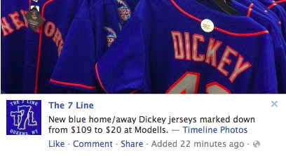 Dickey jerseys Mets