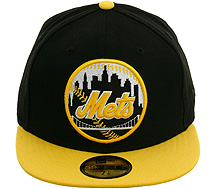black and yellow mets cap