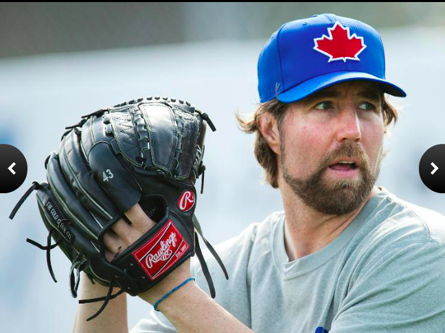 R.A. Dickey of the Blue Jays