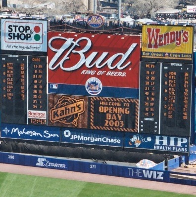 2003 Shea Stadium Opening Day scoreboard - The Mets Police