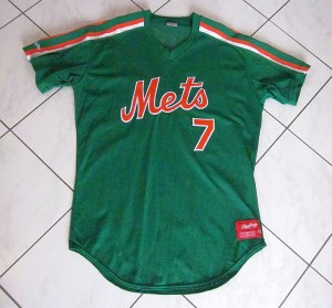 early 1990's mets st. patrick's day jersey