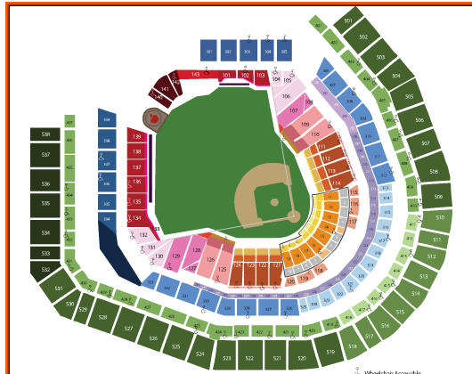 Citi Field seating guide map