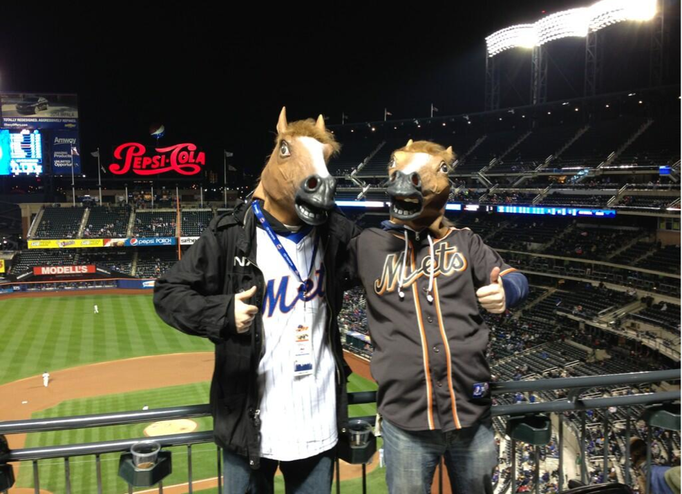 horse guys at Mets game