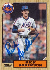 MetsPolice Rick Anderson Signed Card