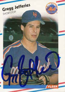 MetsPolice Gregg Jeffries Signed Card 1