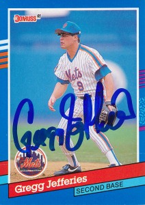 MetsPolice Gregg Jeffries Signed Card 2