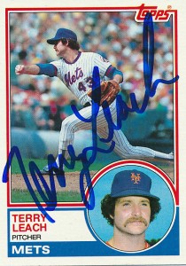 MetsPolice Terry Leach Signed Card 2