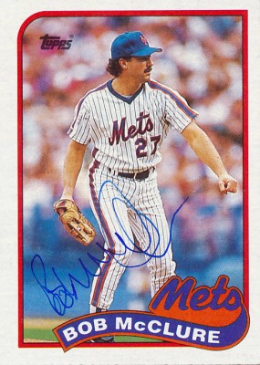 MetsPolice Bob McClure Signed Card