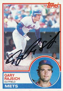 MetsPolice Gary Rajsich Signed Card
