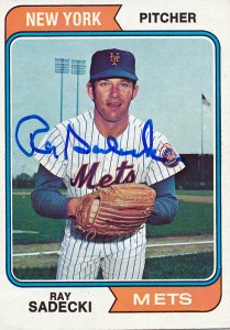 MetsPolice Ray Sadecki Signed Card 2