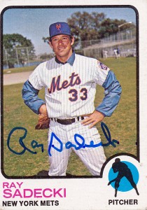 MetsPolice Ray Sadecki Signed Card 1