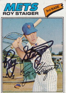 MetsPolice Roy Staiger Signed Card