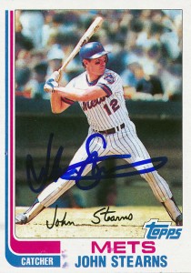 MetsPolice John Stearns Signed Card 2
