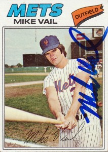 MetsPolice Mike Vail Signed Card