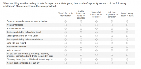 mets survey about tickets