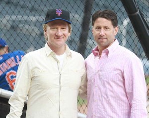 6/3/12 - New York Mets vs. St. Louis Cardinals at Citi Field. Jeff Wilpon with Bill Maher  MUST CREDIT: Bruce Adler