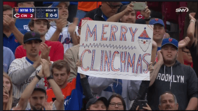 mets clinch 2015 wright homer