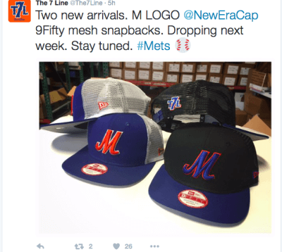 the 7 line M caps