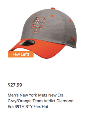 mets orange grey cap