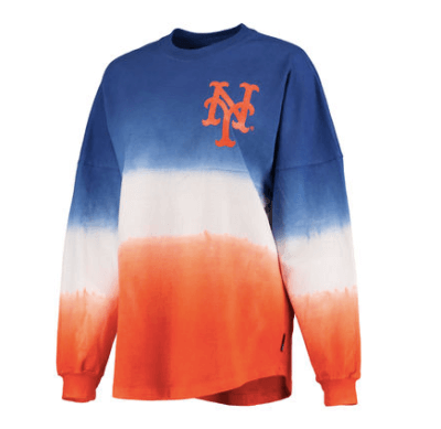 mets women's tricolor t-shirt