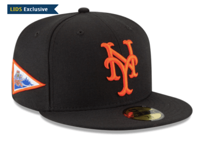 mets banner patch cap