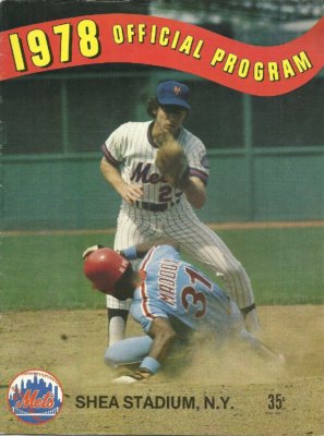 1978 Mets program Doug Flynn