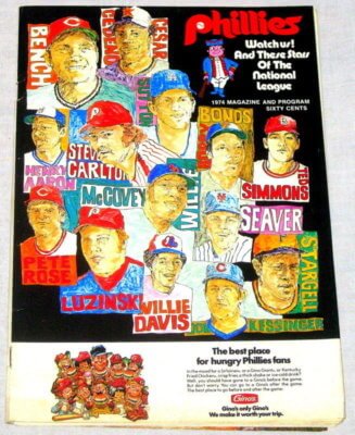 1974 phillies program seaver