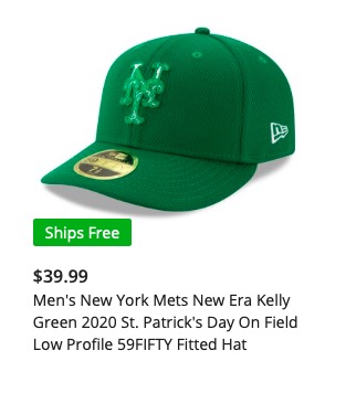 New York Mets Nike St. Patrick's Day Heritage 86 Stadium Adjustable Hat -  Green