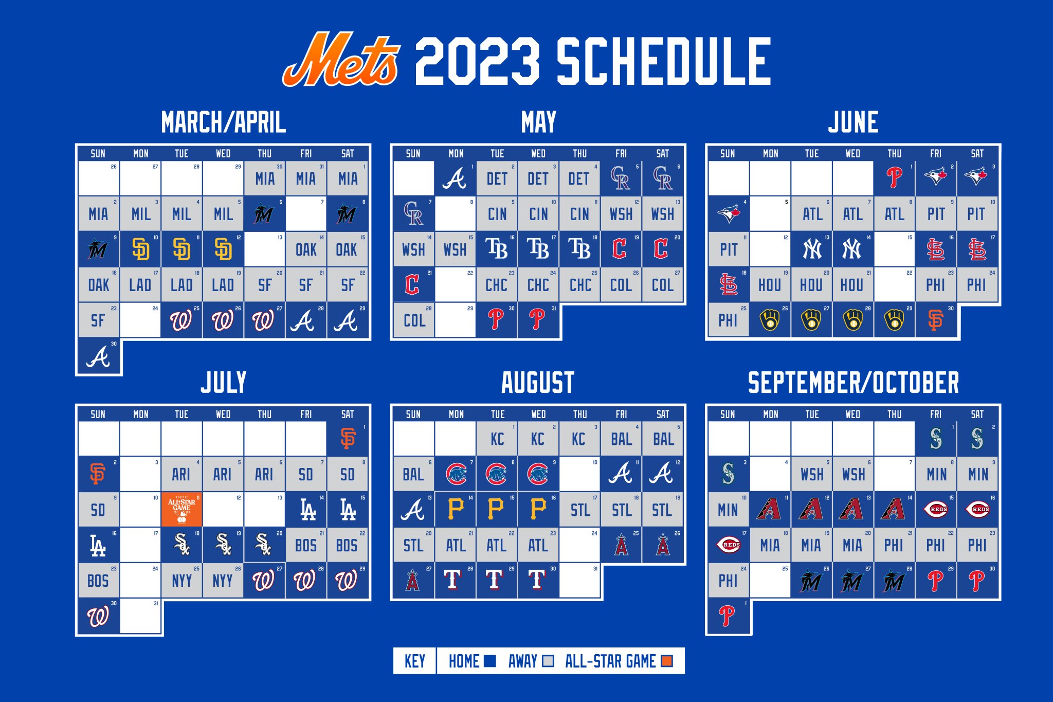 2023 Mets Schedule - The Mets Police