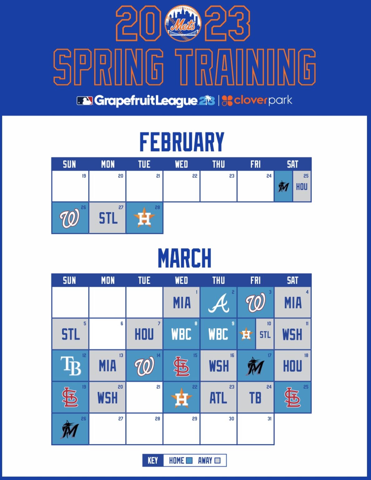Mets announce 2023 Spring Training Schedule The Mets Police