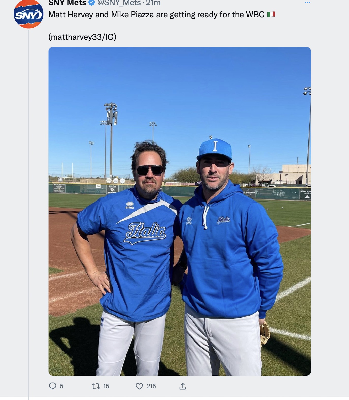 Maga Mike Piazza and The Next Seaver Matt Harvey join forces to storm WBC!  - The Mets Police