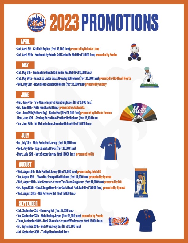 Dodgers Promotional Schedule & Giveaways 2023!