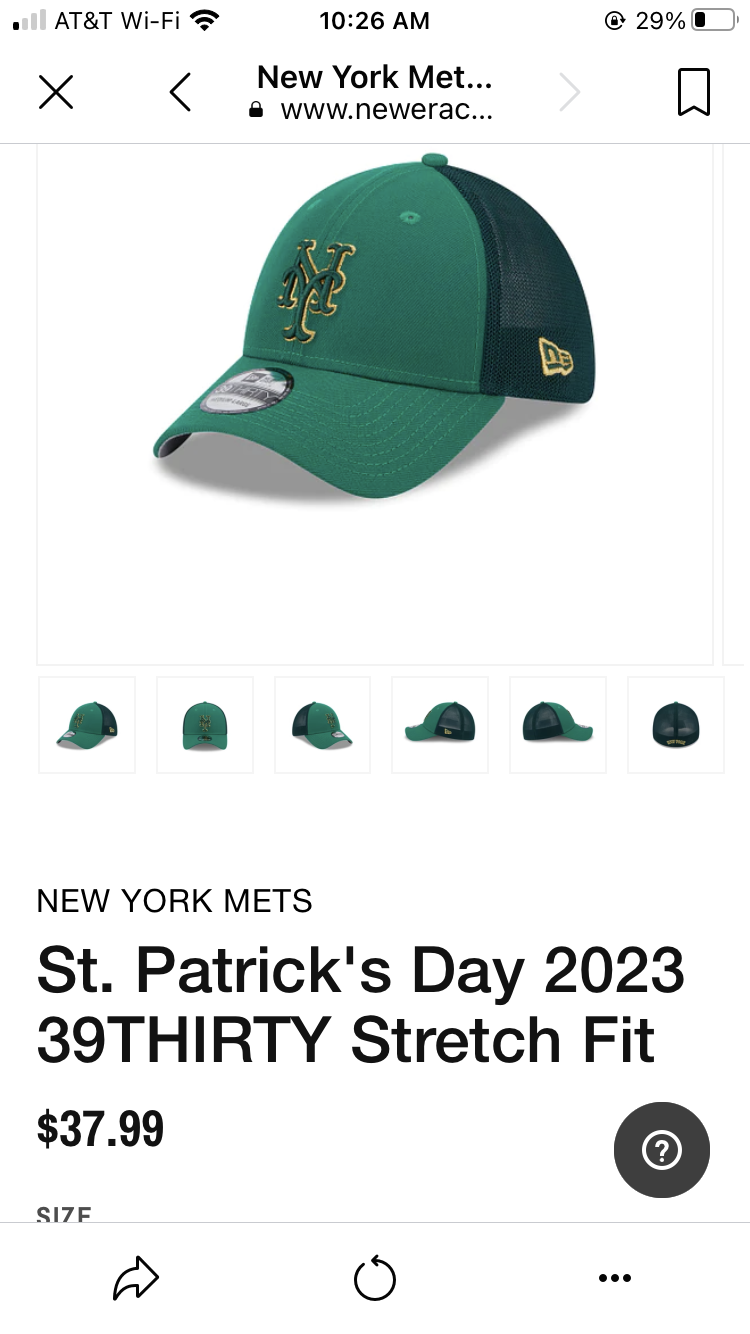 2023 New York Mets St. Patrick's Day hats out now